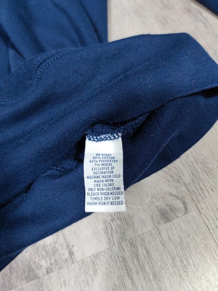 Pull Crewneck Ralph Lauren Bleu Marine Logo Brodé Orange Taille L Homme - photo numéro 8