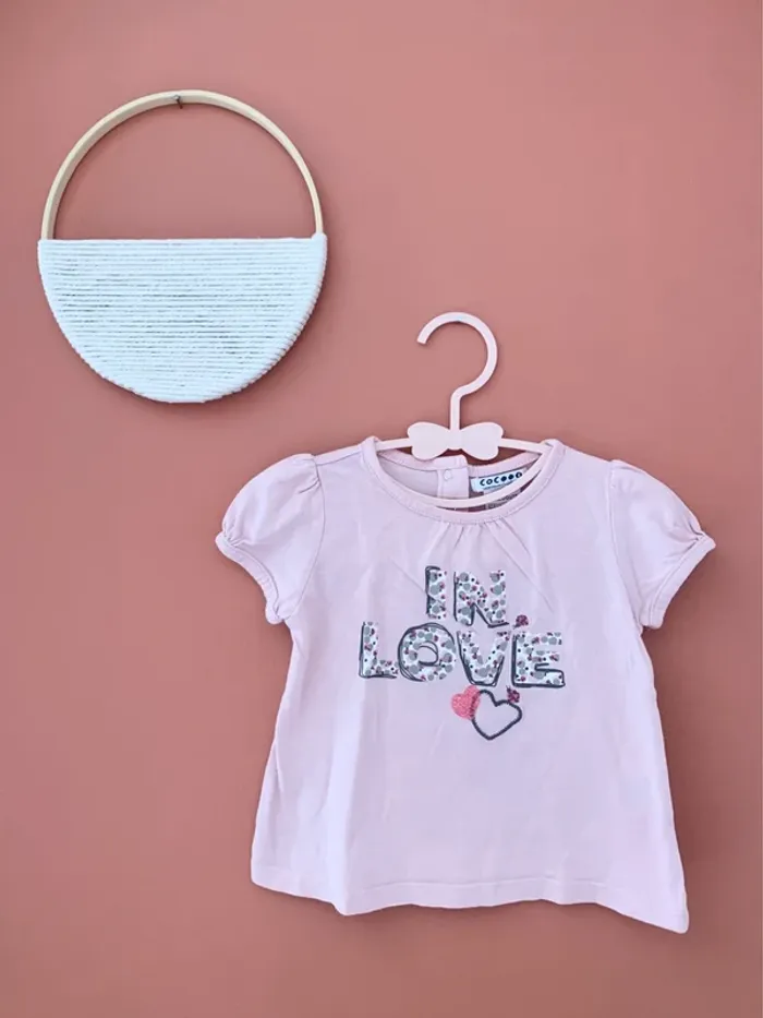 💖 T-shirt bébé Cocoon La Redoute – 9 mois