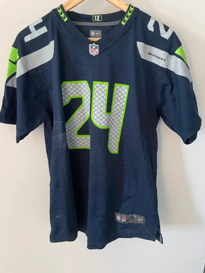Nike Maillot Jersey NFL Lynch Seattle Seahawks 🏈 Mens S