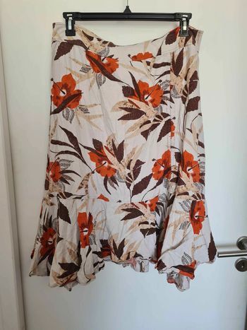 Jupe longue en lin taille 52