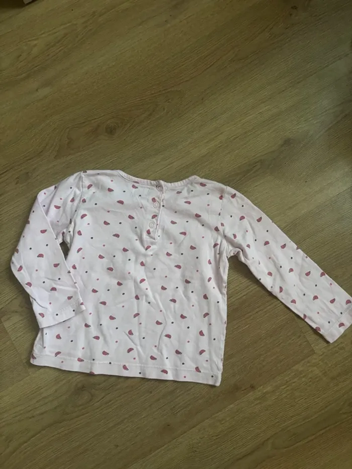 T-shirt rose coccinelles Mots d’enfants - photo numéro 3