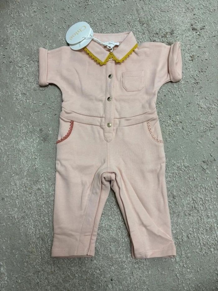 Combinaison pour bébé fille 6 mois Chloé - photo numéro 2