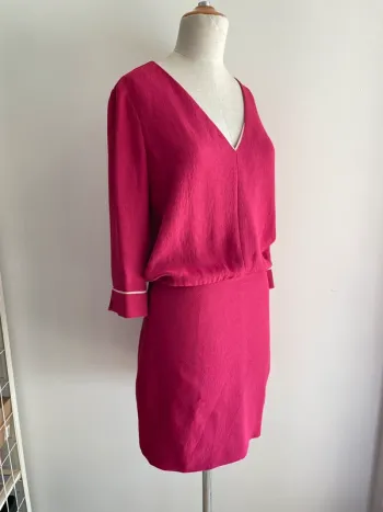 Robe fuchsia framboise Maje T.2