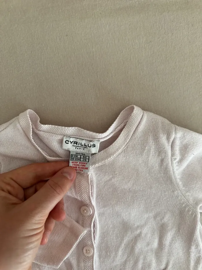 Petit gilet rose Cyrillus - photo numéro 3