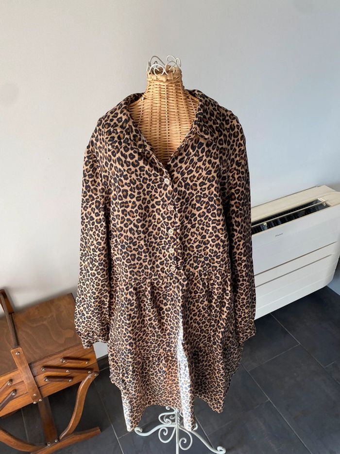 Robe Kiabi baby doll léopard taille 34/36 - photo numéro 2