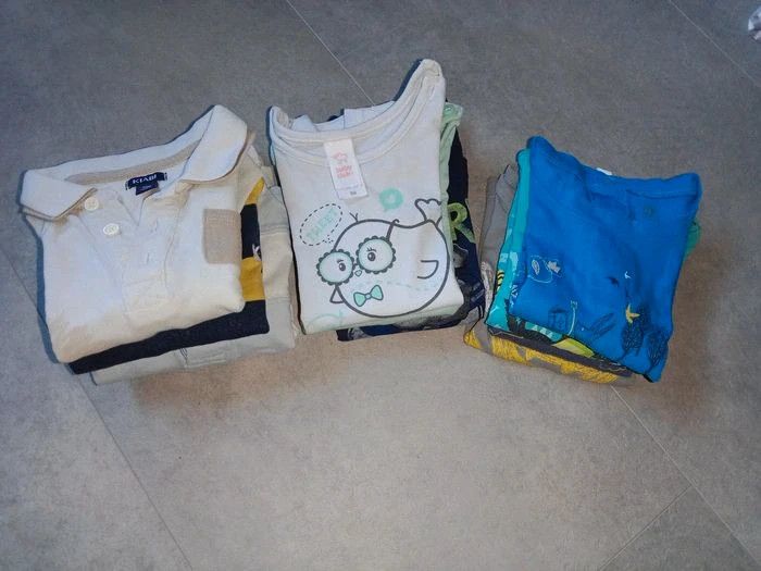Lot de 10 manches longues, 12 mois