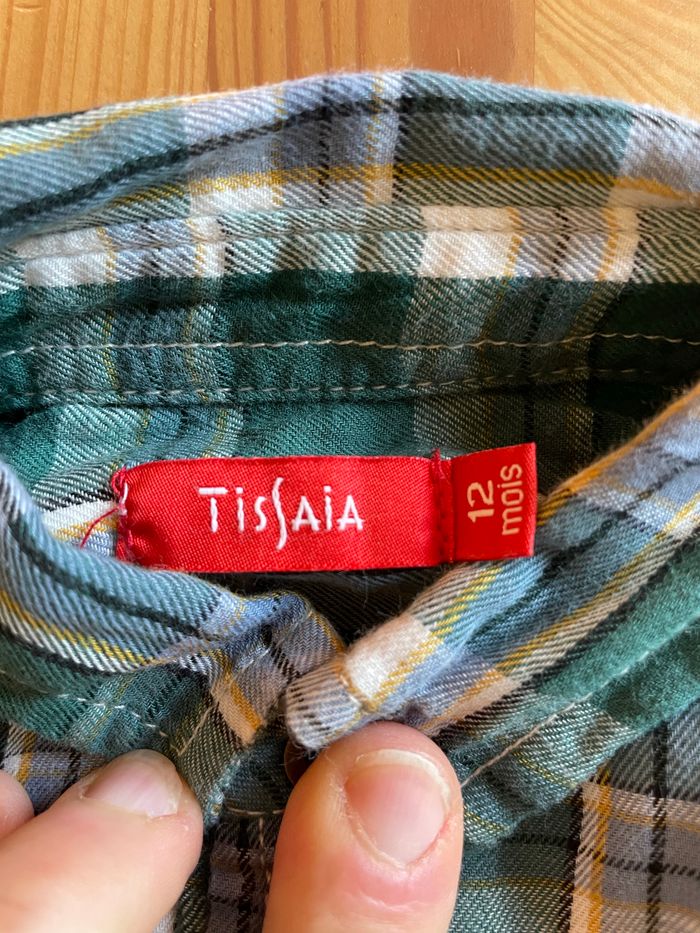 Chemise à carreaux Tissaia 12 mois - photo numéro 5