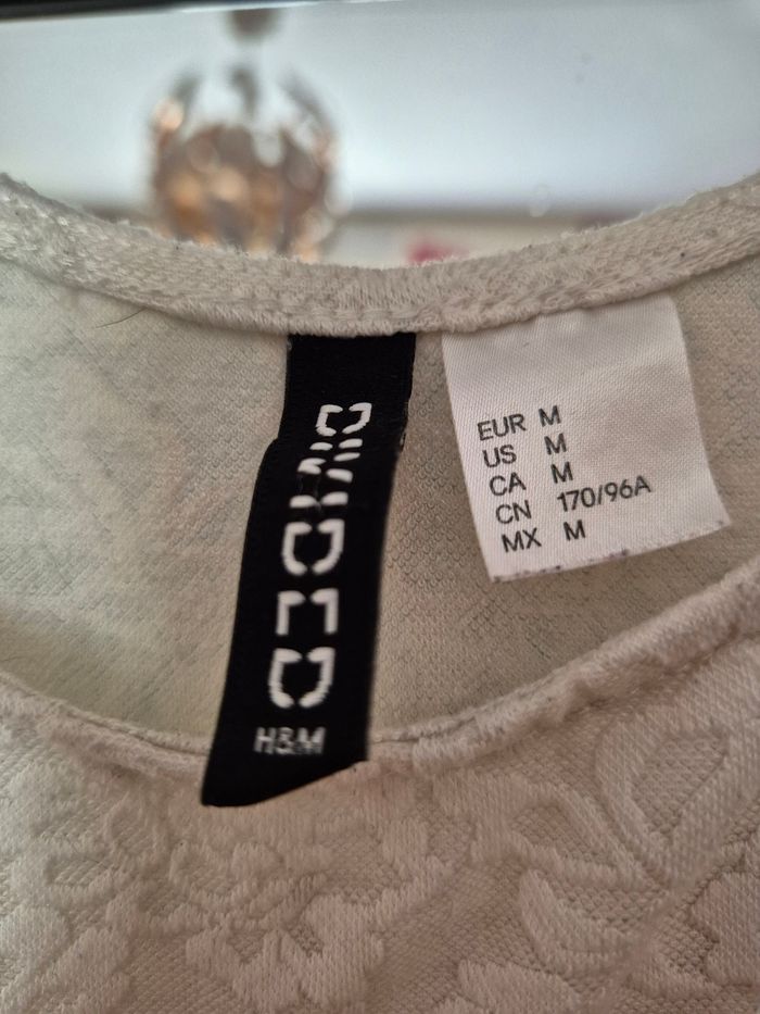 Crop top blanc H&M - photo numéro 3