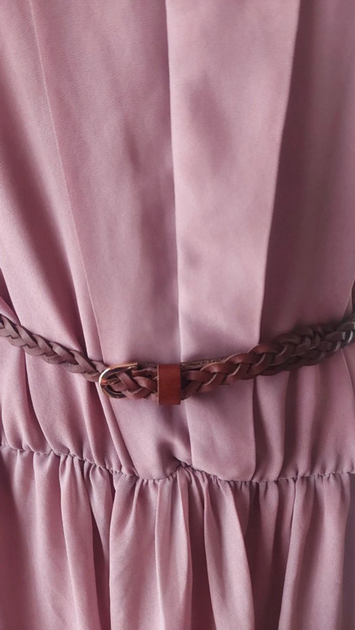 Ceinture tressée en cuir Marron H&M de - photo numéro 9