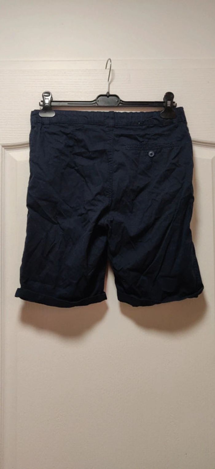 Bermuda en toile de coton marine H&M 14 ans - photo numéro 2