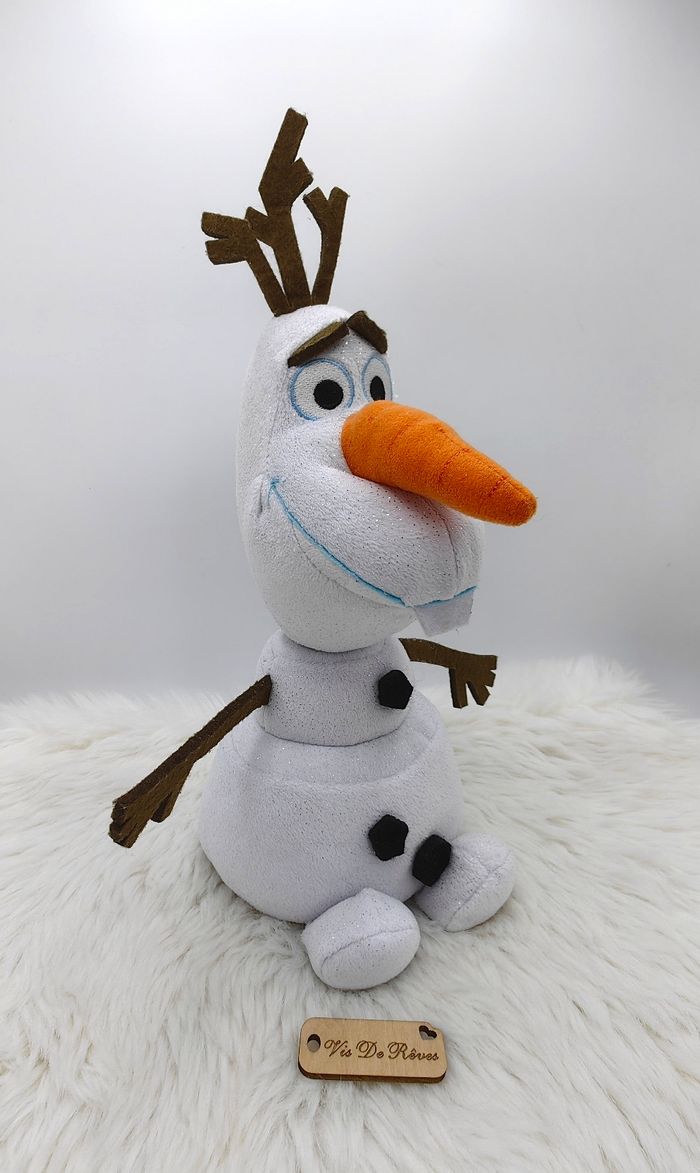 Doudou peluche Olaf Reine des Neiges Ty Sparkle Disney