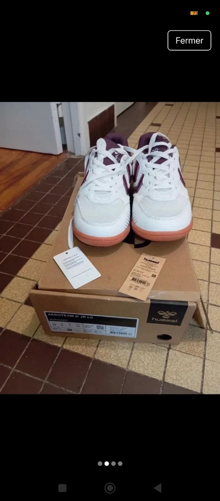 Tennis Hummel  pointure 39 taille plus comme un 38 - photo numéro 2