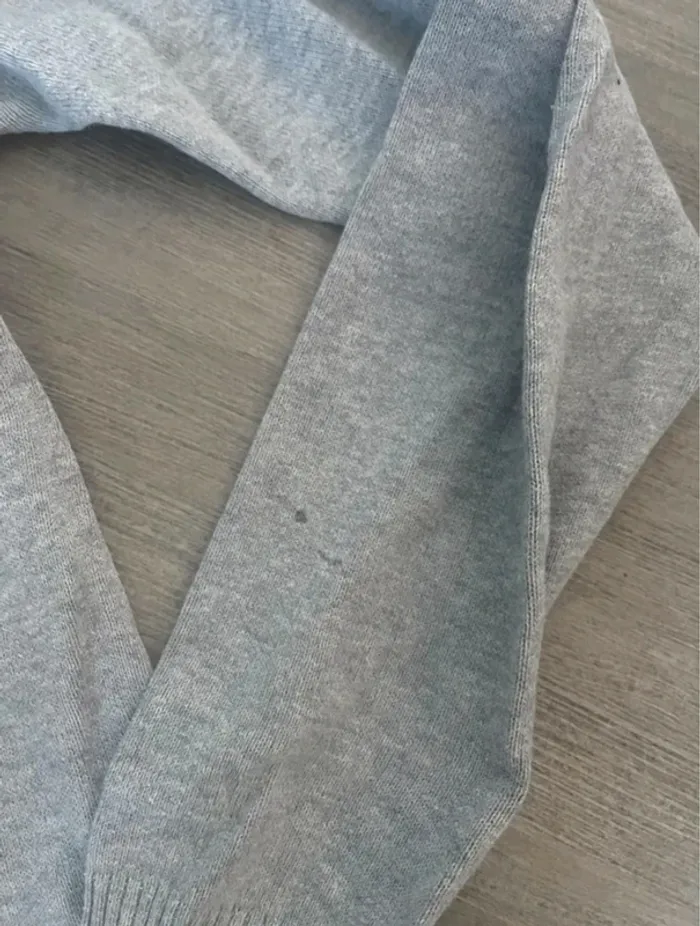 Pull col V gris Teddy Smith taille M - photo numéro 4