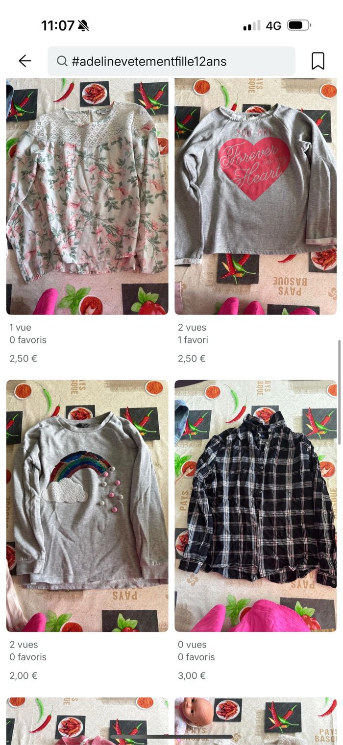 Lot de 20 vetement fille 12 ans - photo numéro 3