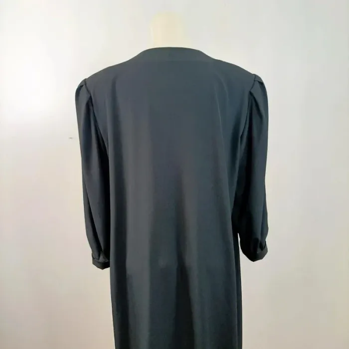Robe noire vintage Jausta Cinquini – Made in Italy – Élégante et fluide - Taille 54 A829 - photo numéro 5