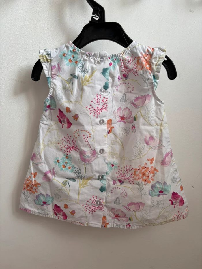 Robe été blanche fleurie 3 mois Baby Club - photo numéro 5