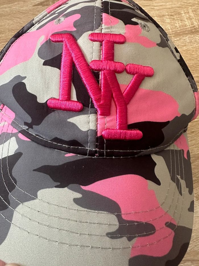 Casquette grise et rose New York - photo numéro 2