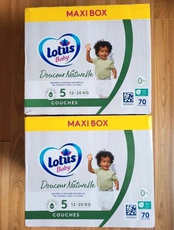 140 couches lotus baby taille 5