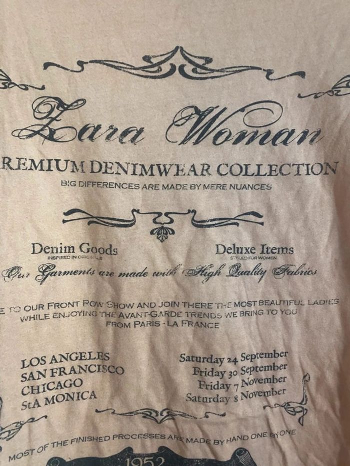 magnifique tee shirt marque Zara taille 38 très bon état - photo numéro 2