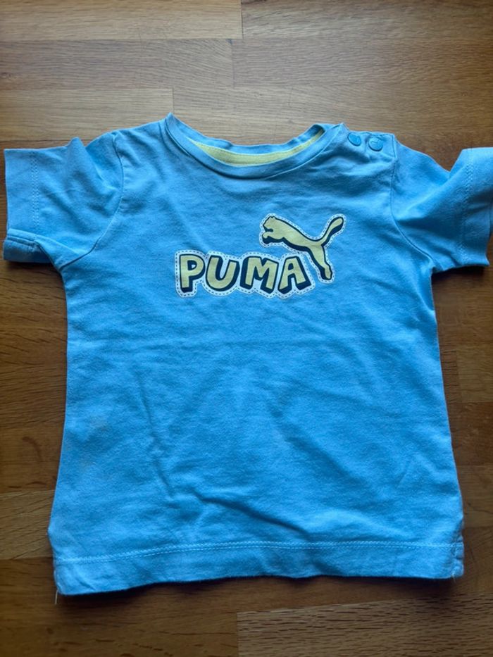 T-shirt MC puma 6 mois garçon