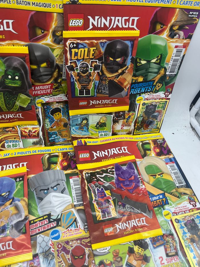 Lot de 6 livres D’activités Magazines Lego Ninjago Avec leurs figurines Neuf - photo numéro 3