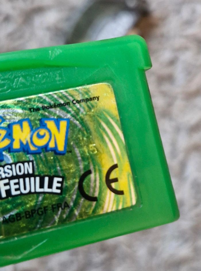 Pokémon Vert Feuille + Wireless Adapter Nintendo Gameboy Advance GBA - photo numéro 3