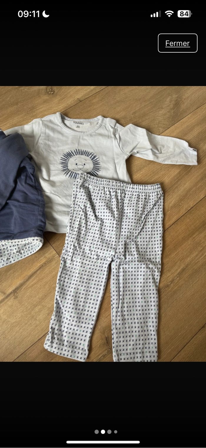 Pyjama 2 pièces coton 9 mois - photo numéro 2