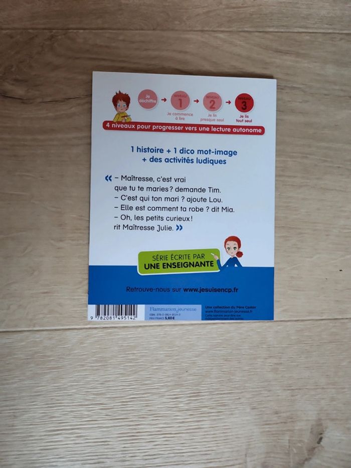 Livre Je suis en CP "La maîtrise se marie" niveau 3 Je lis tout seul édition Flammarion Jeunesse - photo numéro 2