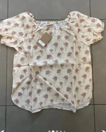 Chemisier fille beige en 12 ans lililotte