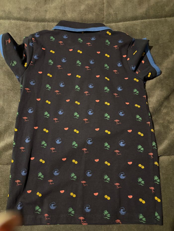Polo manches courtes bleu marine motifs name it 7-8 ans - photo numéro 4