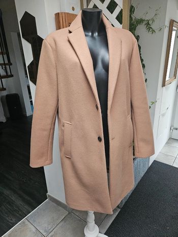 Zara manteau long marron clair taille L