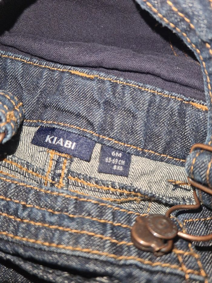 Salopette jeans 6 mois - photo numéro 6