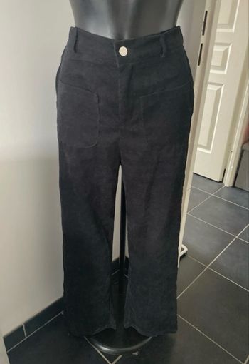 Pantalon effet velours