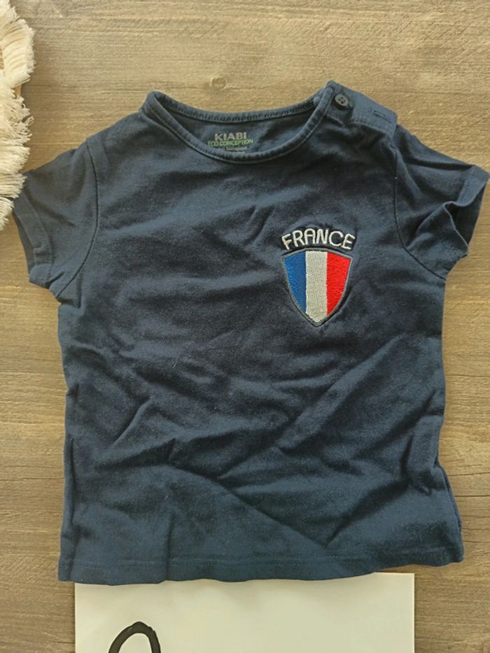 🌞 t-shirt France Kiabi 9 mois - photo numéro 2