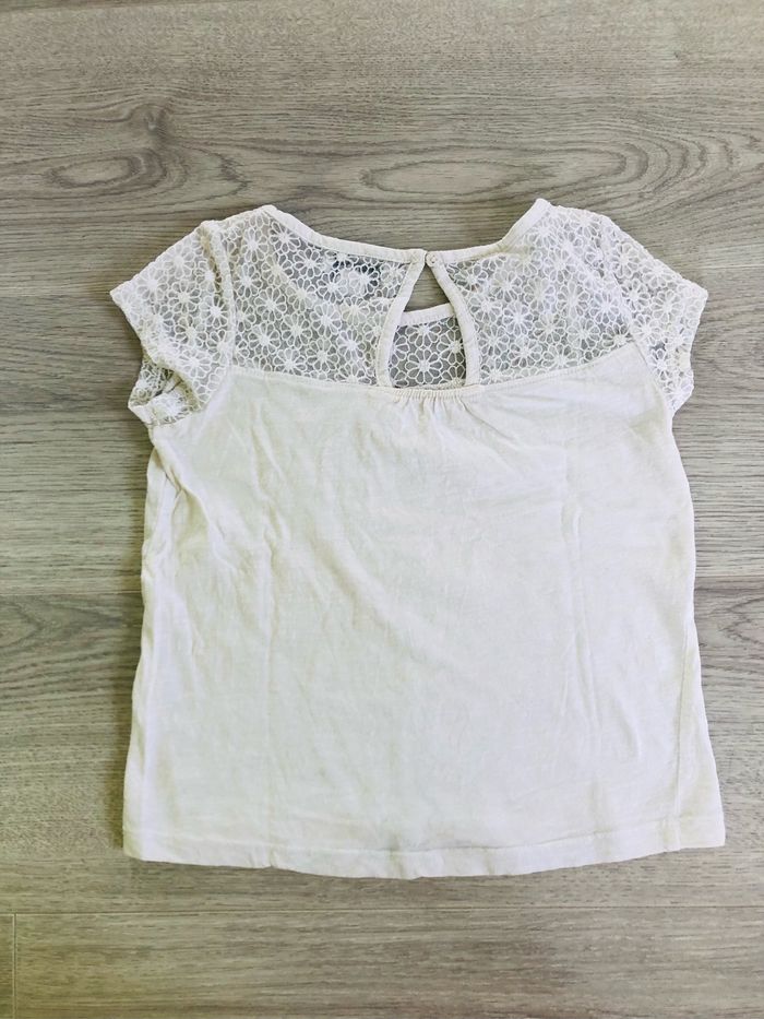 Teeshirt fille 6 ans blanc la halle - photo numéro 3