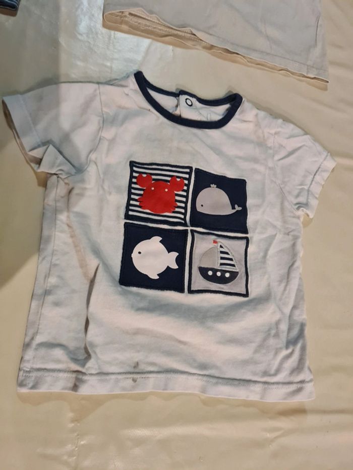 Lot 6 t shirts manches courtes 12M DPAM Orchestra Kiabi - photo numéro 10