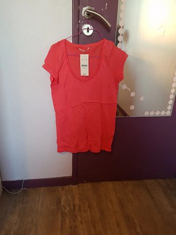 Tee shirt rose camaieu neuf