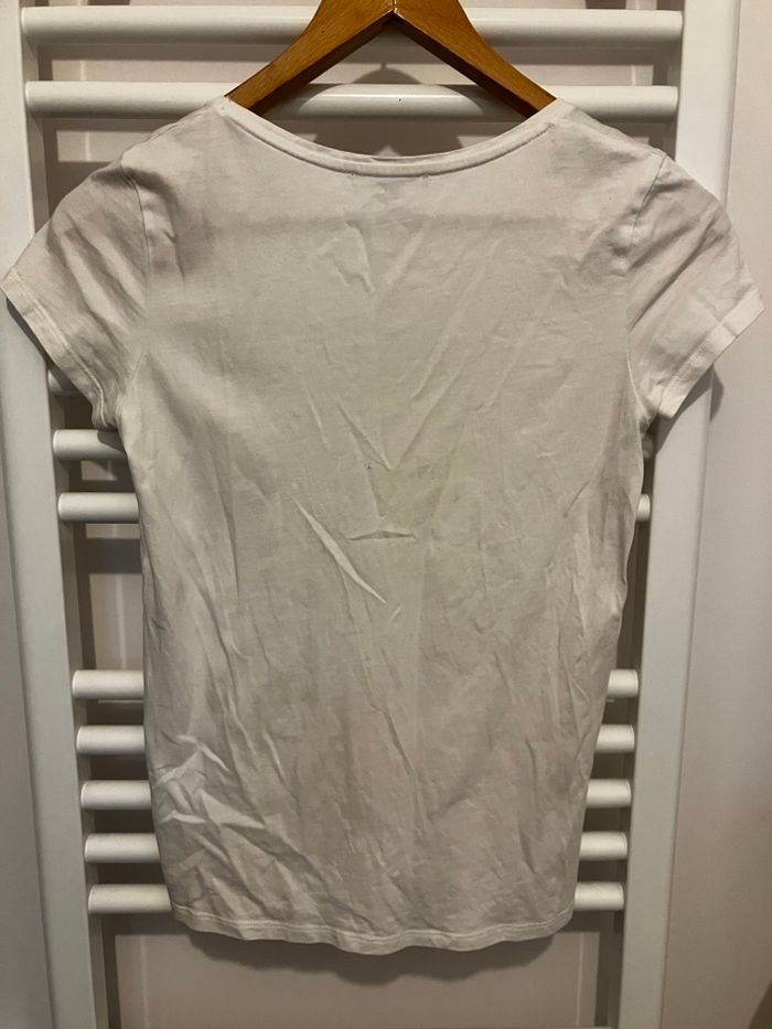 Tee shirt blanc en coton Etam - photo numéro 4