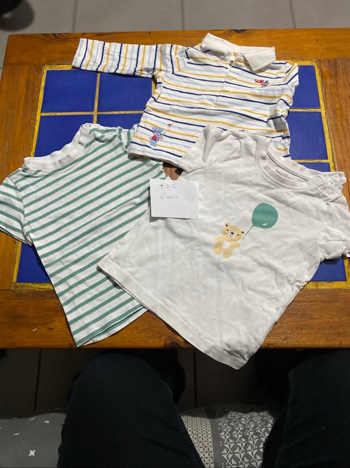 T manche courte taille 6 mois garçon