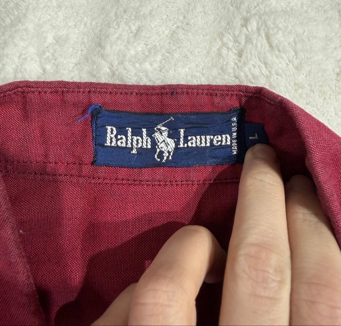 Ralph Lauren chemise bordeaux manches courtes - photo numéro 5