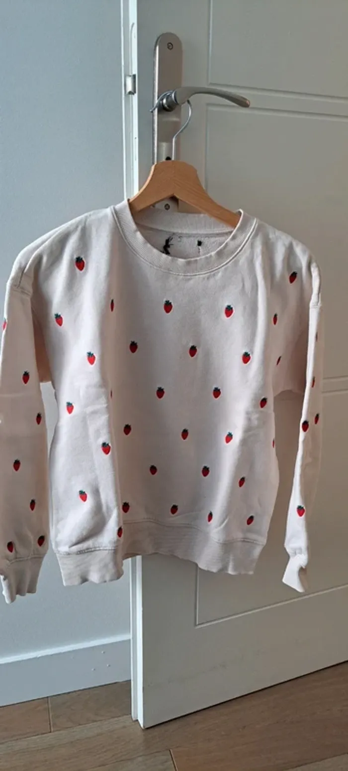 Sweat imprimé fraise