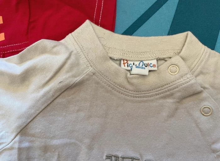 Lot 6 t shirt manches courtes 6 mois - photo numéro 3
