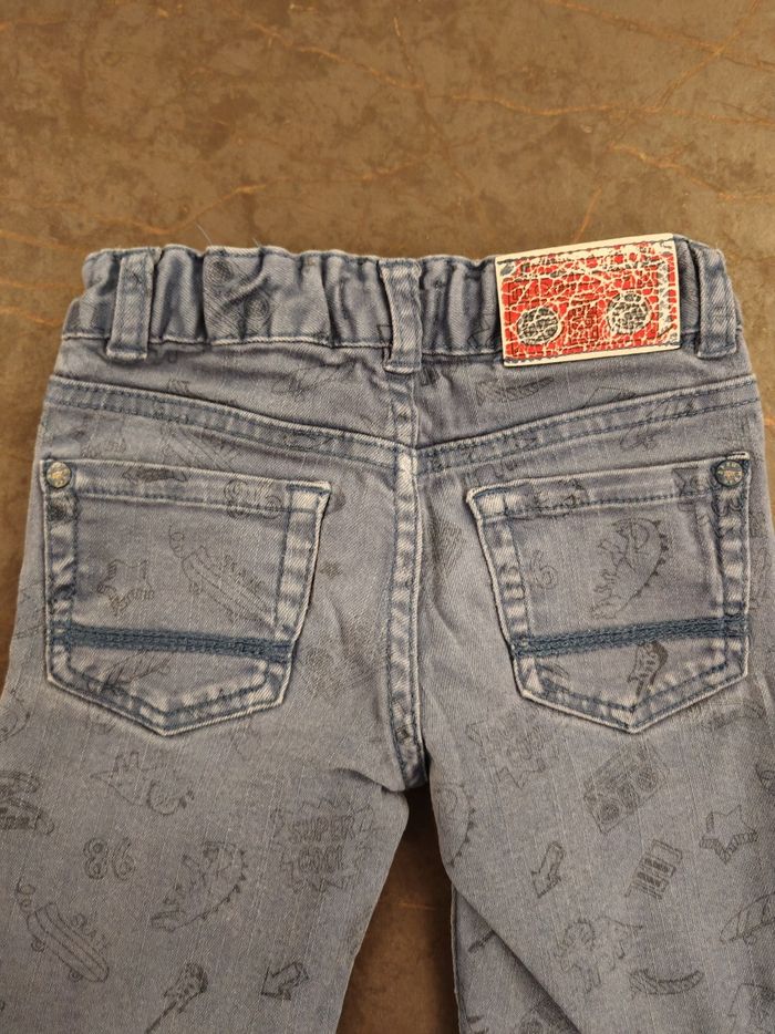 Pantalon bleu dinosaures DPAM 4 ans - photo numéro 4