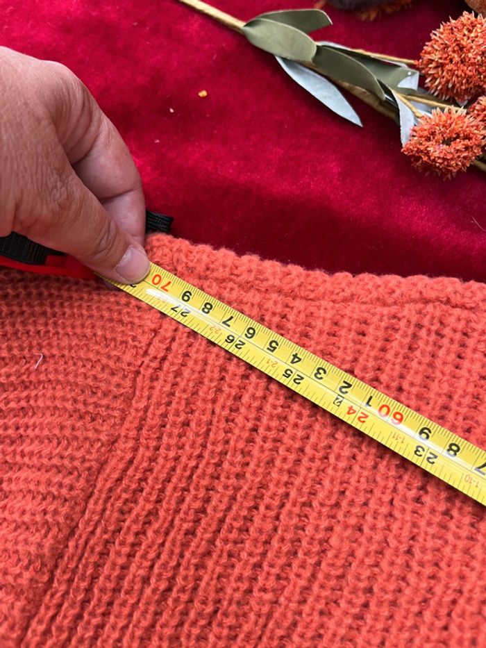 Pull col roulé oversize orange – Taille 2XL ou T 50 / 52 - photo numéro 8