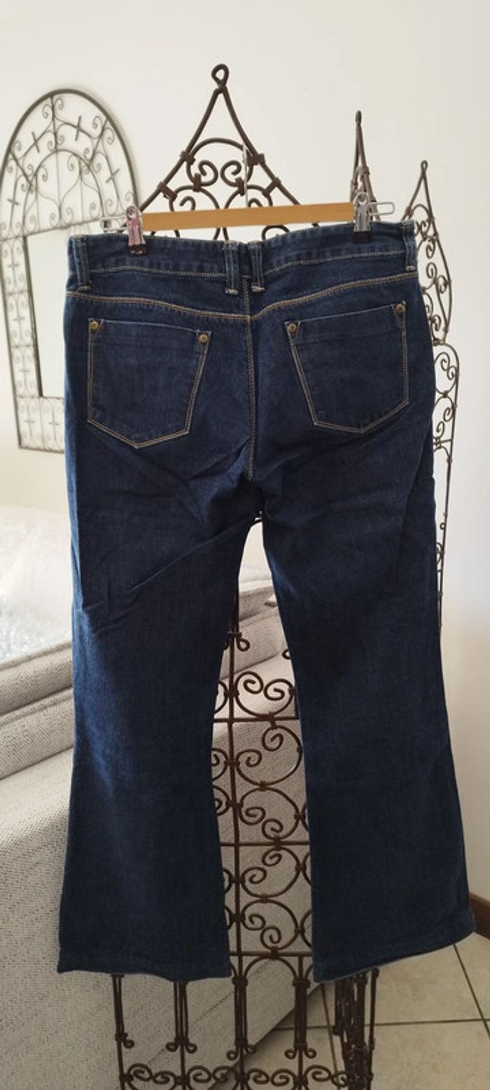 Jean large Flared Gémo. Taille 42. Très bon état - photo numéro 2