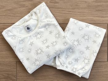 Pyjama chaud en velours scintillant collection Noël Petit bateau T-5 ans
