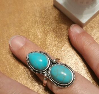 Bague double femme country T8