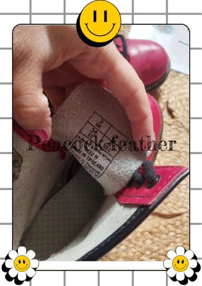 Bottines dr Martens rouges 36 - photo numéro 7