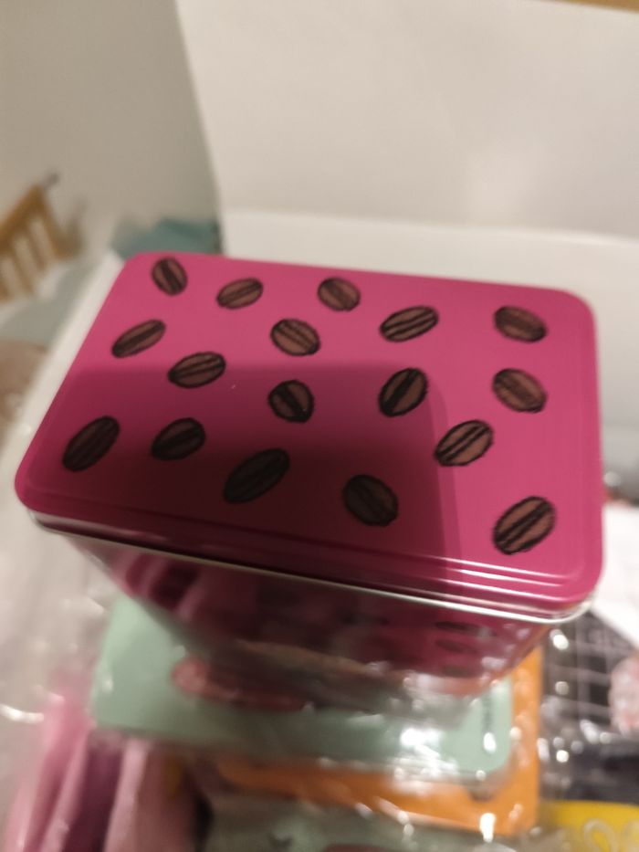 Boîte à café en métal