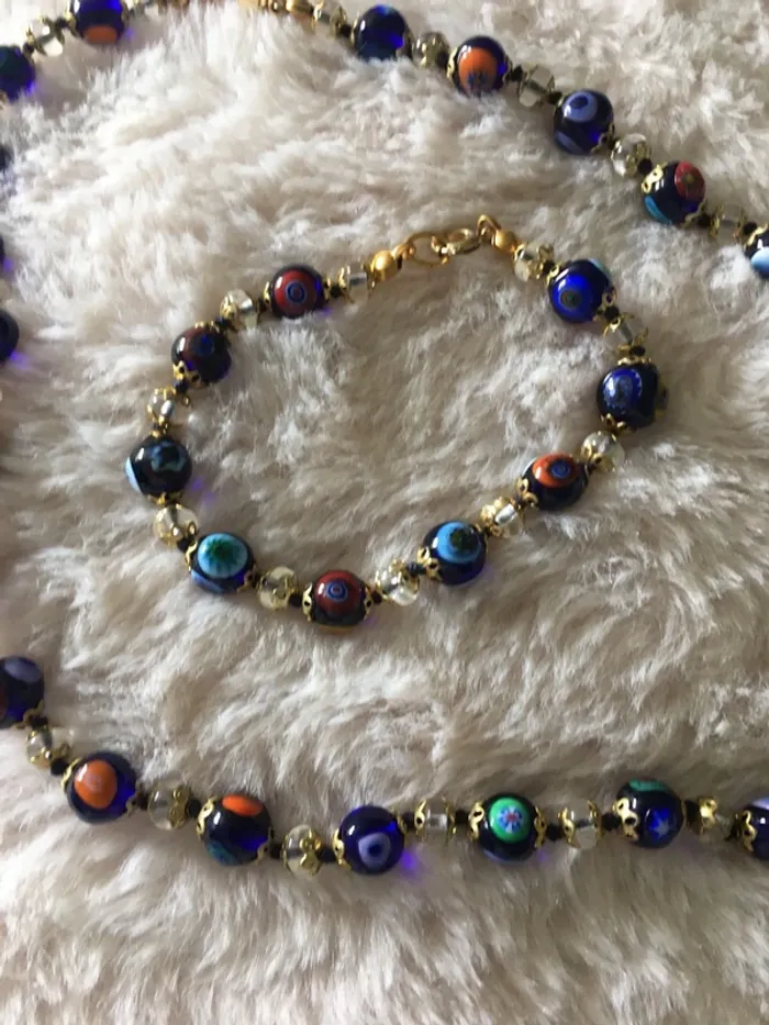 Collier et bracelet Murano - photo numéro 2